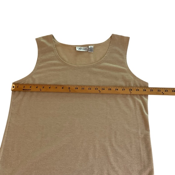 Cali and York Gold Shimmer Tank Top XL - Picture 5 of 7